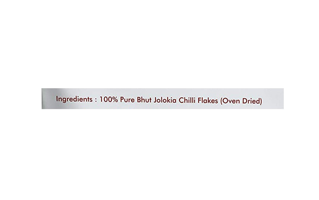 Holy Natural Bhut Jolokia Flakes Oven Dried   Pack  100 grams